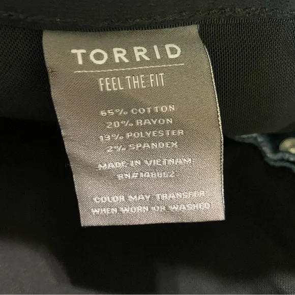 Torrid Bombshell Jeans Size 20XS Extra Short Ankle Blue High Waist Med Wash - Picture 8 of 11